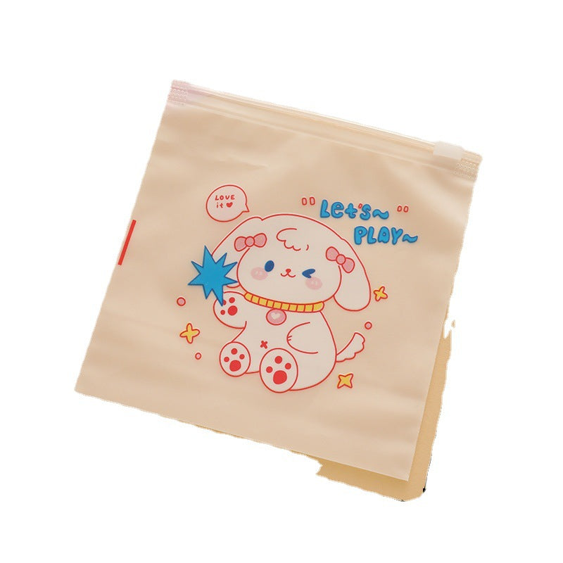 Sanrio Series Zip Lock Plastic Bags Cute Character Design 5pcs 5