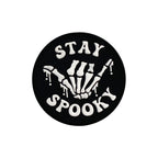 Silicone Focal Beads Phantom Finger Skeleton Hands Stay Spooky Text 20pcs 4
