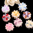 Bouquet Clay Beads 25mm Pearl Wrapped Floral Design 2pcs 3