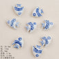 Hand Painted Fish Ceramic Beads Tropical Colorful 5pcs 11