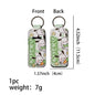 Neoprene Chapstick Holder Keychain Sanri Pattern Kawaii Animal 3pcs 11