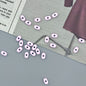 Alloy Peanut Spacer Beads 6mm Baking Painted 40pcs 11
