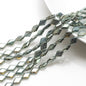Electroplated Rhombus Glass Beads 11mm Transparent Mixed Colors 20pcs 14
