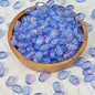 Czech Glass Beads Rectangular 6x10mm Translucent Shimmer Mixed Colors 50pcs 15