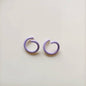 Metal Painted Jump Rings 10mm Baking Finish Colorful 500pcs 13