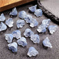 Czech Glass Beads Flower 12mm Iridescent Crystal Clear 50pcs 19