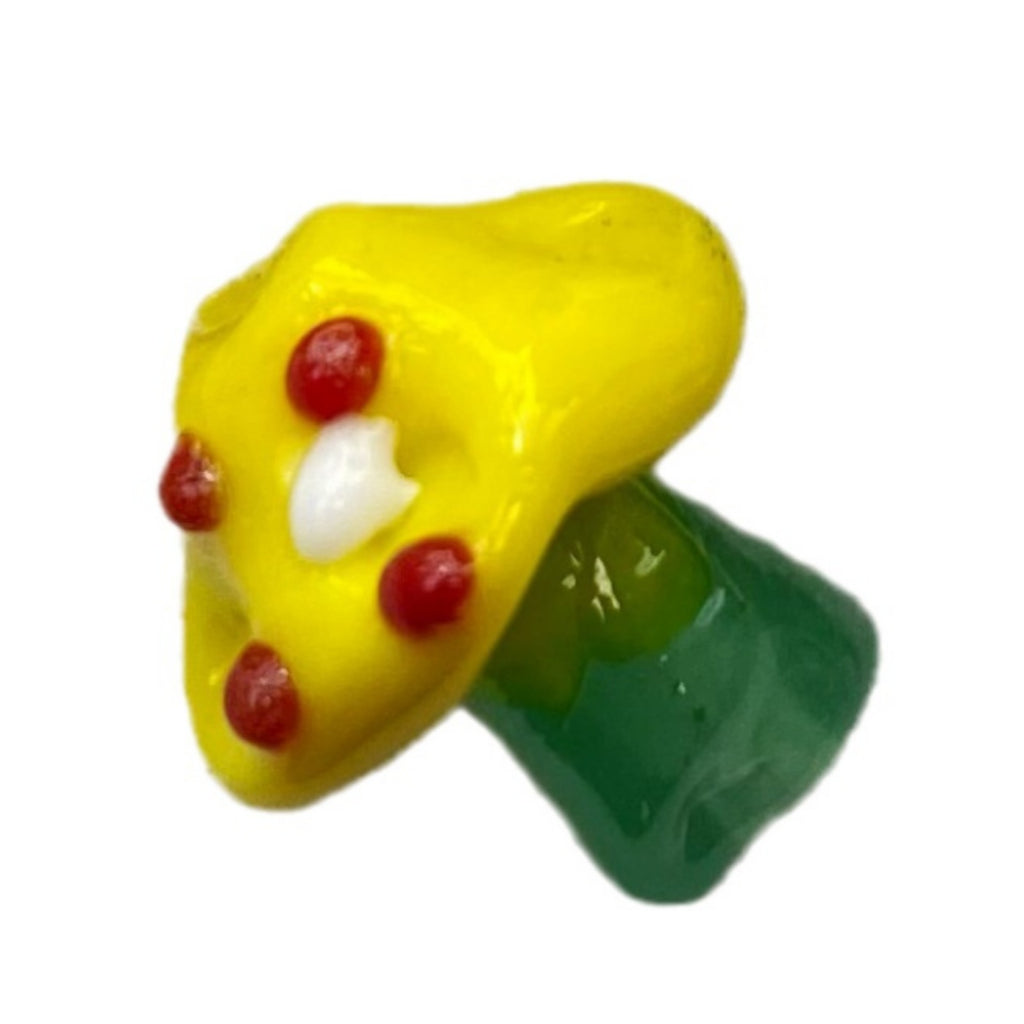 Hand Painted Mushroom Glass Beads 16mm 3D Enamel Focal Bead 1pc 5