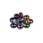 Acrylic Faceted Metallic Spacer Beads 15mm 50pcs 4