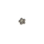 Silver Five Petal Flower Acrylic Beads 19mm CCB Plastic Spacer 100pcs 5
