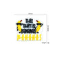 Silicone Focal Beads Banana This Shift Is Bananas Text Design 20pcs 2