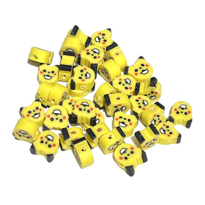 Animal Character Flat Clay Beads 10mm Colorful Mixed 1000pcs 6