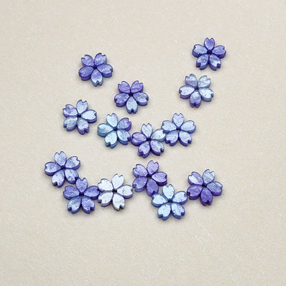 Cherry Blossom Acrylic Beads 10mm Translucent Colorful 30pcs 10