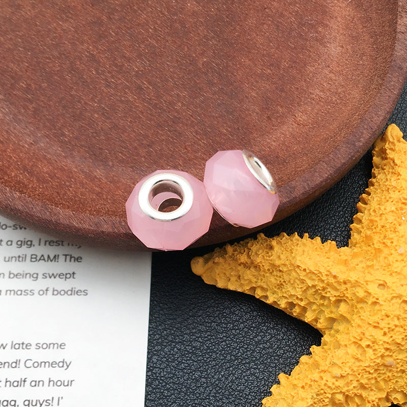 Resin Spacer Beads Pink Tone 40pcs 17