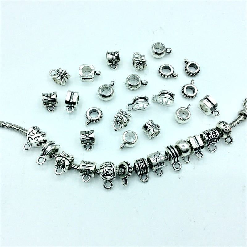 Alloy Bead-hanger Spacer Beads Large Hole 200pcs 3