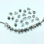 Alloy Bead-hanger Spacer Beads Large Hole 200pcs 3