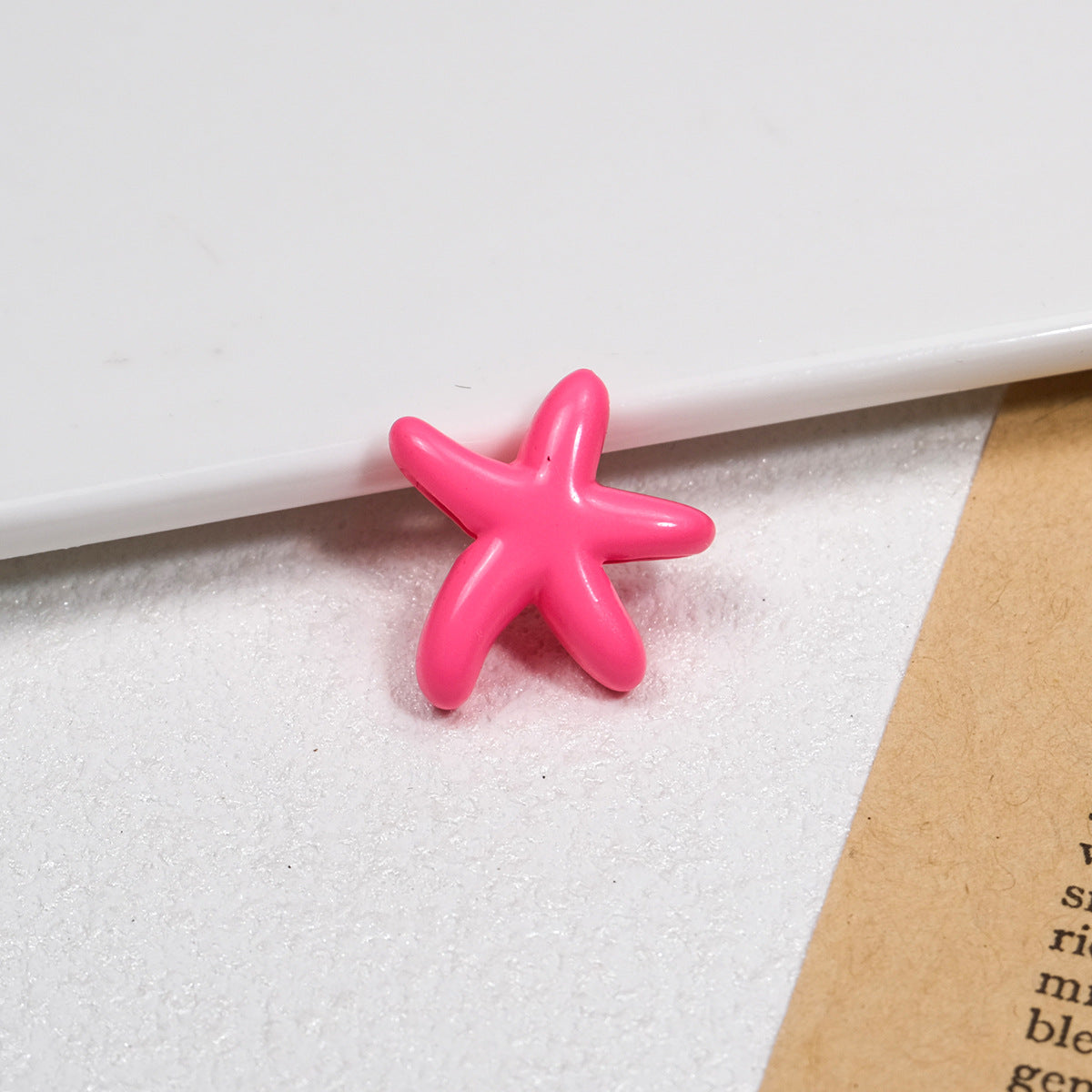 Irregular Starfish Acrylic Beads 21mm Glossy Mixed Colors 50pcs 4
