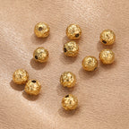 Stainless Steel Irregular Wrinkle Concave Metal Beads 4-8mm 10pcs 3