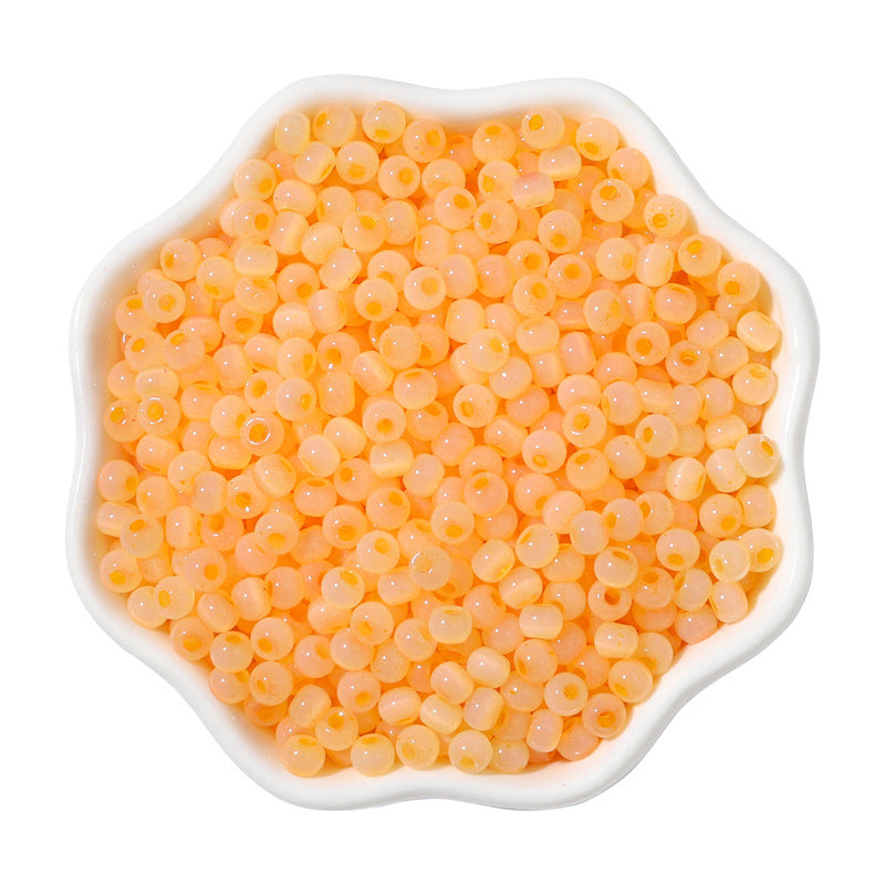 Cat Eye Jade Ice Seed Glass Beads 4mm Soft Pastel Translucent 150pcs 6