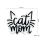 Silicone Focal Beads Cat Mother Bold Lettering Whiskers 10pcs