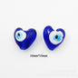 Lampwork Glass Beads Multi Shaped Evil Eye Handmade Blue Black 10pcs 9