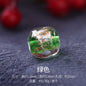 Lampwork Glass Beads Irregular Fig Shape 12mm Dyed Core Gold Foil 30pcs 7