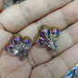 UV Plating Balloon Acrylic Beads 22mm Transparent Colorful 100pcs 8