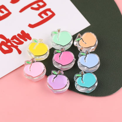 Transparent Enamel Lollipop Series Acrylic Beads 20-30mm Playful Mixed 20pcs 13