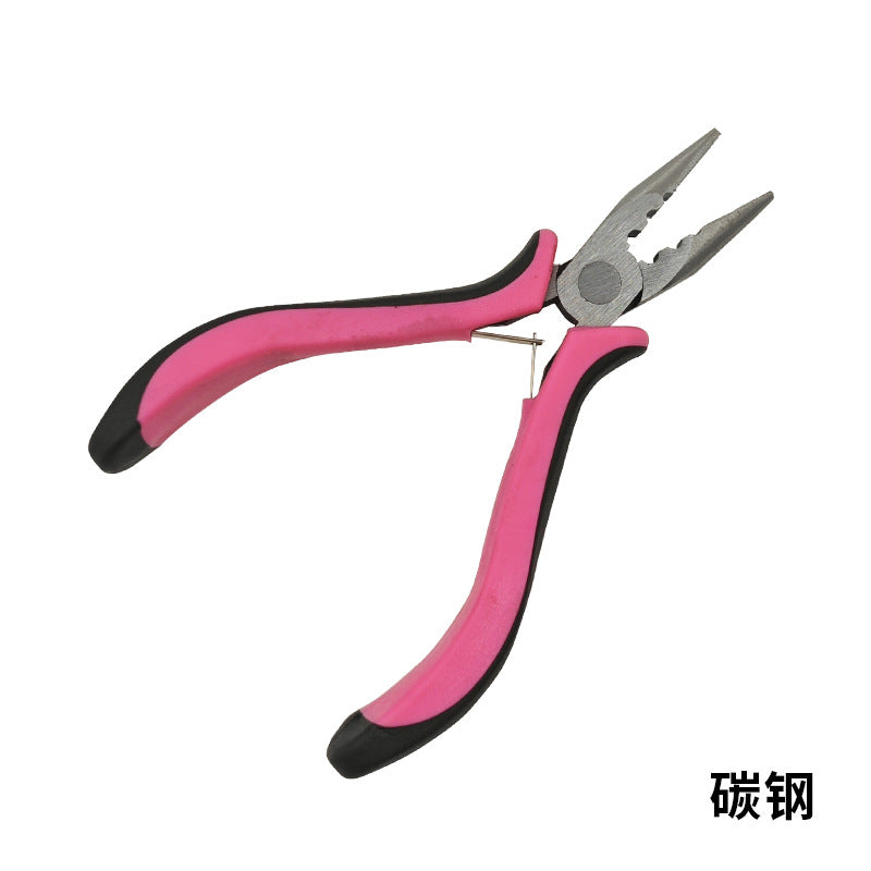 Three-Hole Hair Extension Pliers Ergonomic Steel Rubber Handles 128mm 1pc 7
