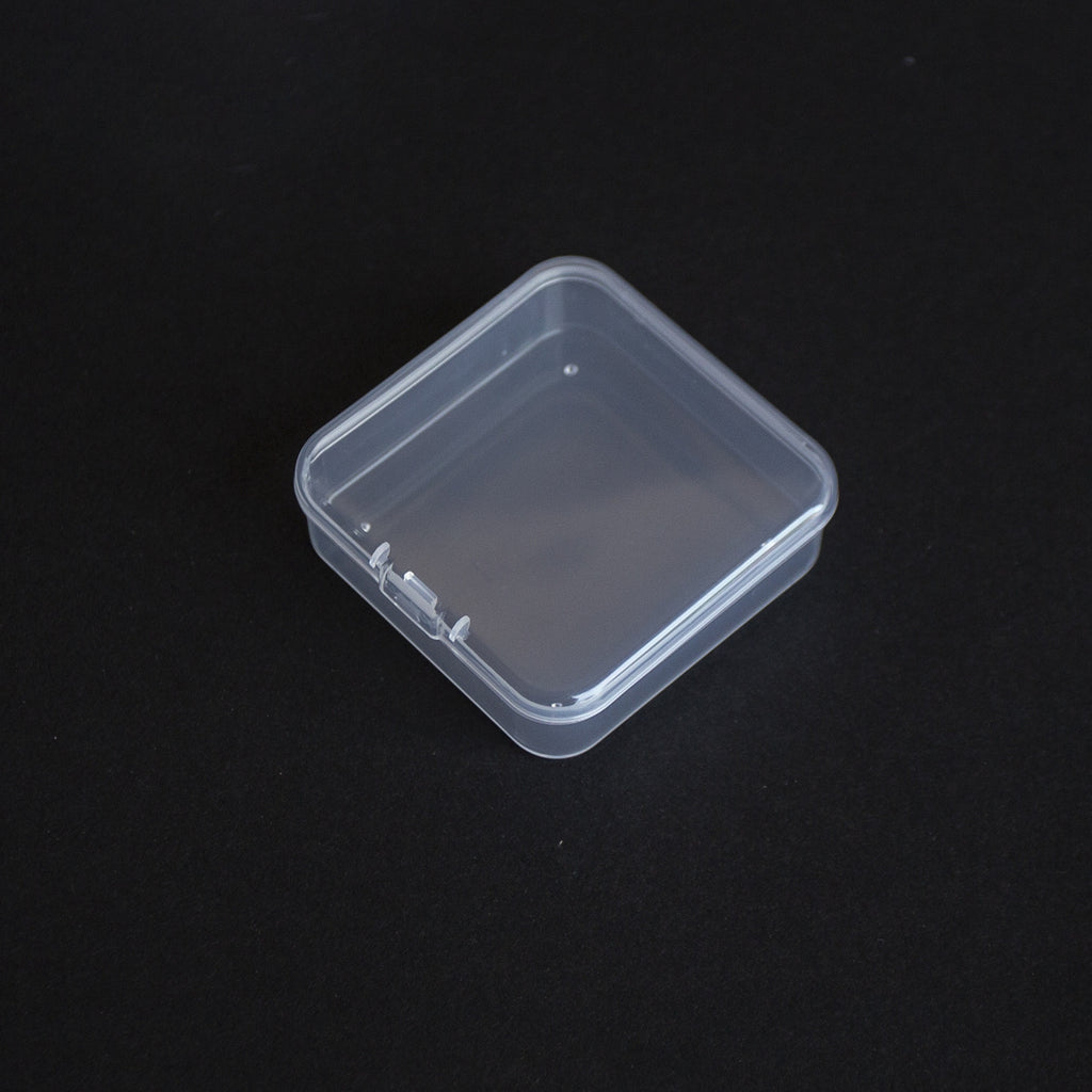 Clear Plastic Jewelry Storage Boxes Compact 6.5x6.5x2cm 10pcs 6