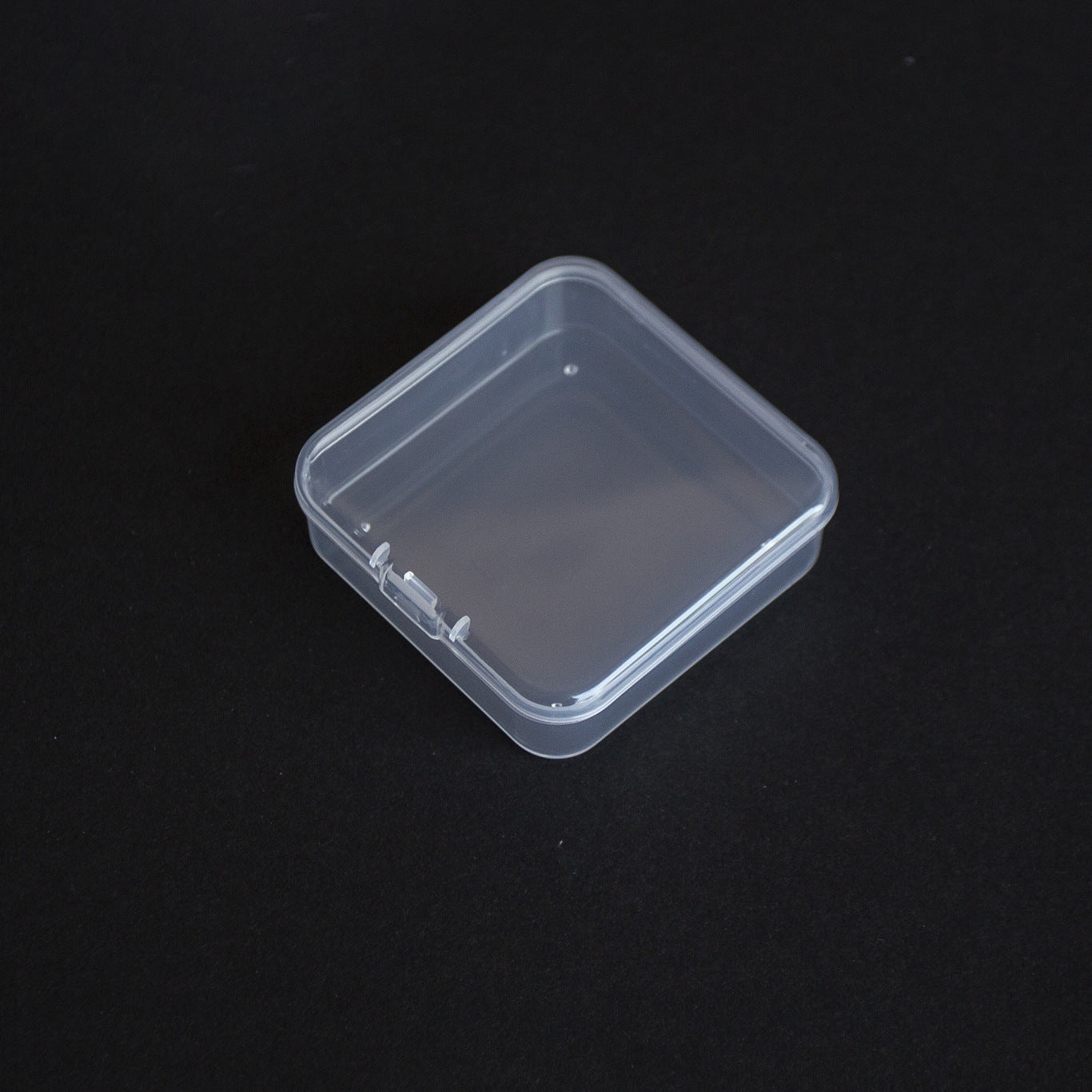 Clear Plastic Jewelry Storage Boxes Compact 6.5x6.5x2cm 10pcs 6