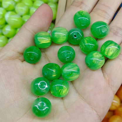 Imitation Opal Gradient Chunky Resin Beads 12mm Orange 40pcs 2
