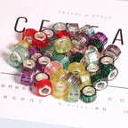 Faceted Cylindrical Resin Spacer Beads 11mm Large Hole 50pcs 3
