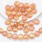Electroplated Flat Spiral Glass Beads 12mm Metallic Iridescent 30pcs 19