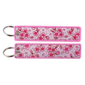 Double Sided Ukiyo Fabric Lanyard Keychain Japanese Motif 2pcs 6