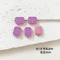 Baking Painted Potato Chips Card Metal Beads 2mm Hole 20pcs 16