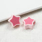 Painted Star Acrylic Beads 16mm Two-Color Enamel Glossy 20pcs 4