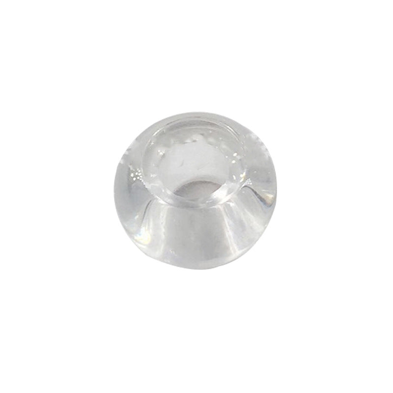 Glass Abacus Spacer Beads 15mm Transparent Large Hole 100pcs 14