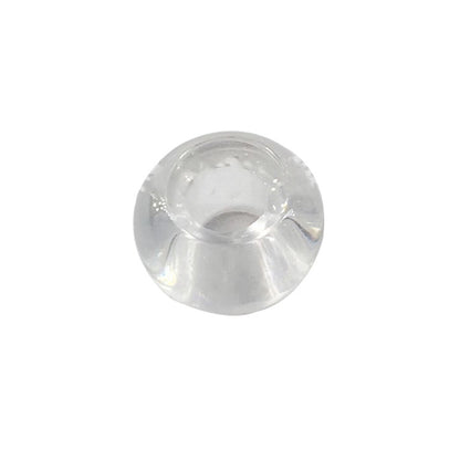 Glass Abacus Spacer Beads 15mm Transparent Large Hole 100pcs 14