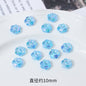 Transparent Faceted Plum Acrylic Beads 10mm Colorful Assorted 50pcs 9