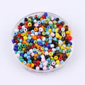 Ceramic Electroplated Seed Glass Beads 4mm Glossy Mixed Colors 460pcs