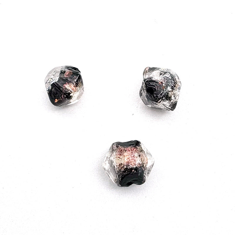 Lampwork Glass Beads Star Pattern Geometric Shapes Celestial 10pcs 13
