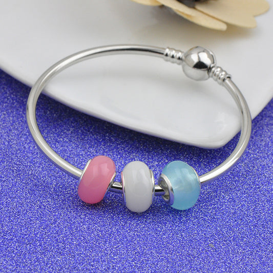 Glass Cartoon Pattern Spacer Beads 14mm 10pcs 2
