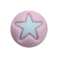 15mm Heart Silicone Beads Multi Color Layered Two Tone Matte 50pcs 21