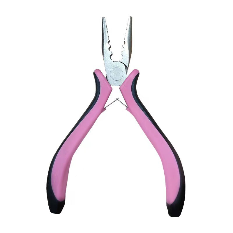 Three-Hole Hair Extension Pliers Ergonomic Steel Rubber Handles 128mm 1pc 4
