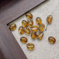 Vintage Czech Coffee Bean Lampwork Glass Beads 8x11mm 10pcs 20