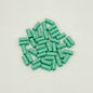 Bamboo Tube Metal Beads 3x8mm Baking Painted Alloy 40pcs 14