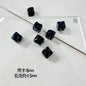 Square Metal Beads 8mm Baking Painted Cheese Cube Alloy 20pcs 12