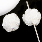 Glow In The Dark Rose Ball Polymer Clay Rhinestone Beads 21mm 6pcs 3