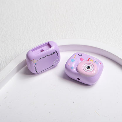 Polaroid Square Acrylic Beads 25mm Mini Camera Designs 10pcs 14