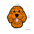 Silicone Focal Beads Teddy Dog Tongue Out Orange 20pcs 2